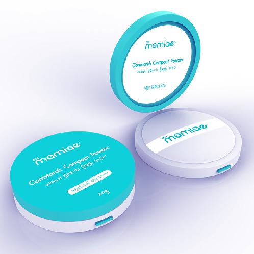 Eco-mamiae Cornstarch Compact Powder / Compression type / Skin calming effect / Smooth